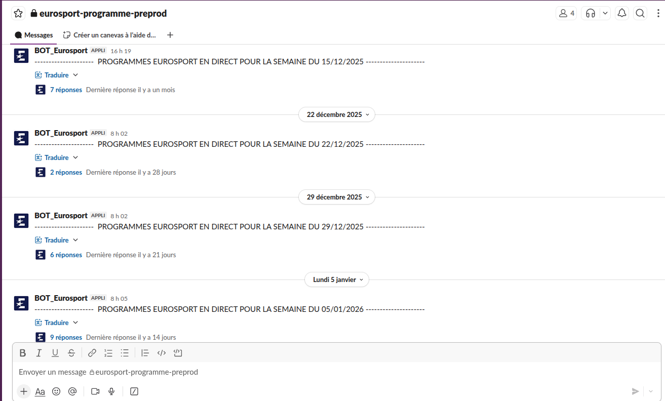 affichage des factures