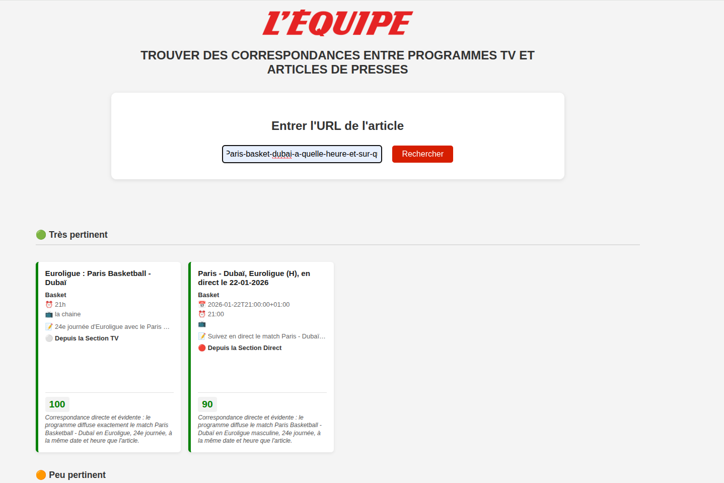 affichage des factures